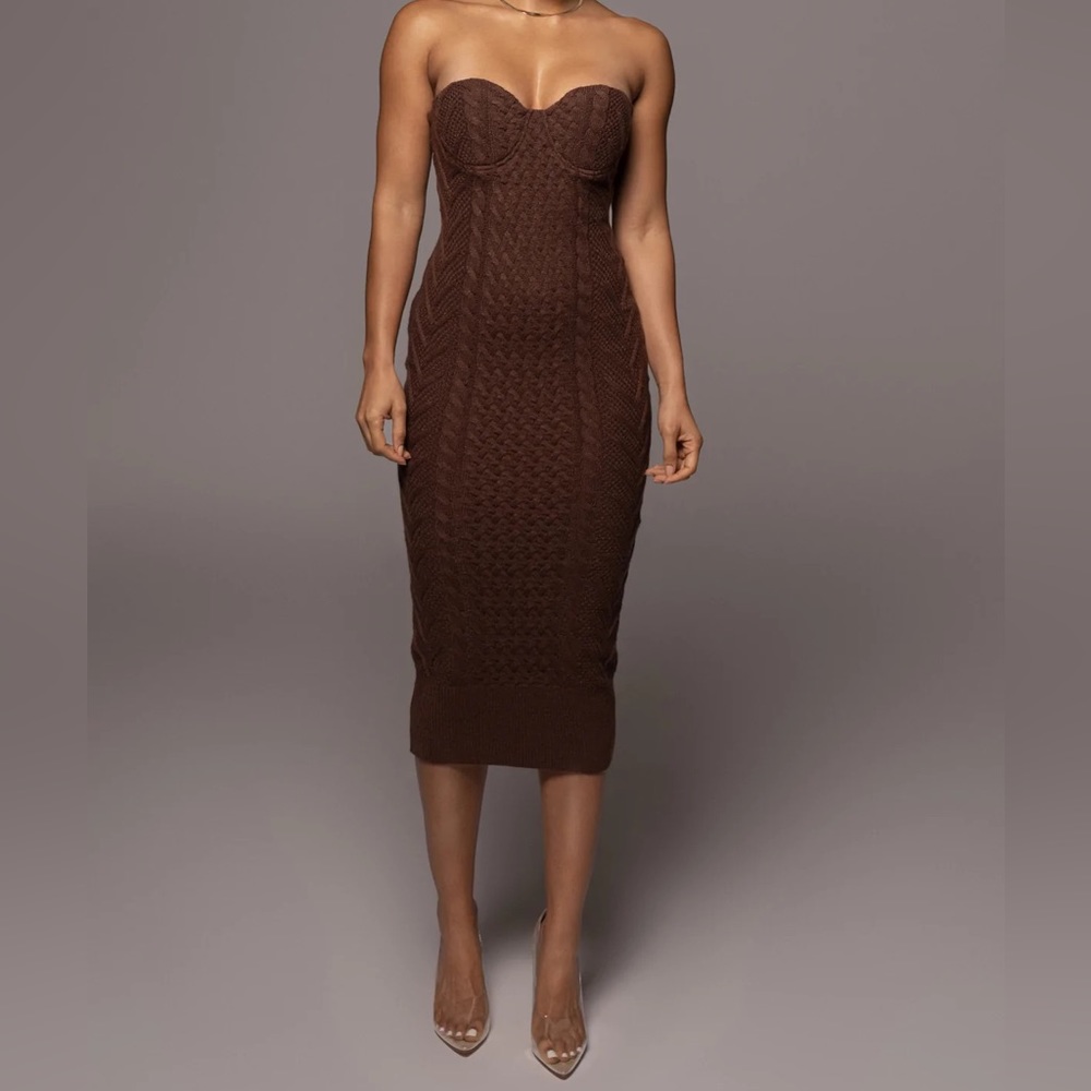 Chocolate Shades Of You Bustier Dress